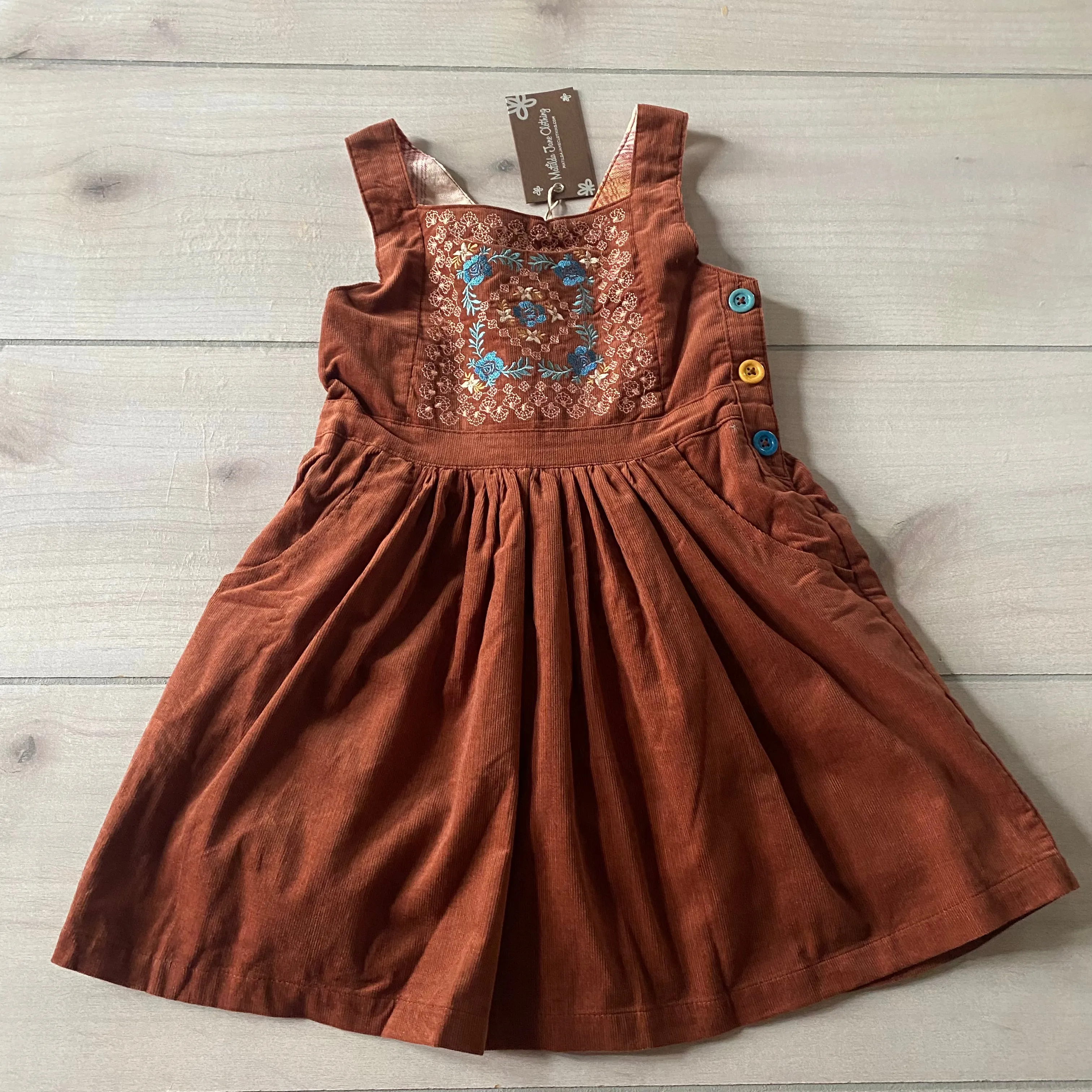 NWT Matilda Jane Arya Micro Corduroy Jumper Dress