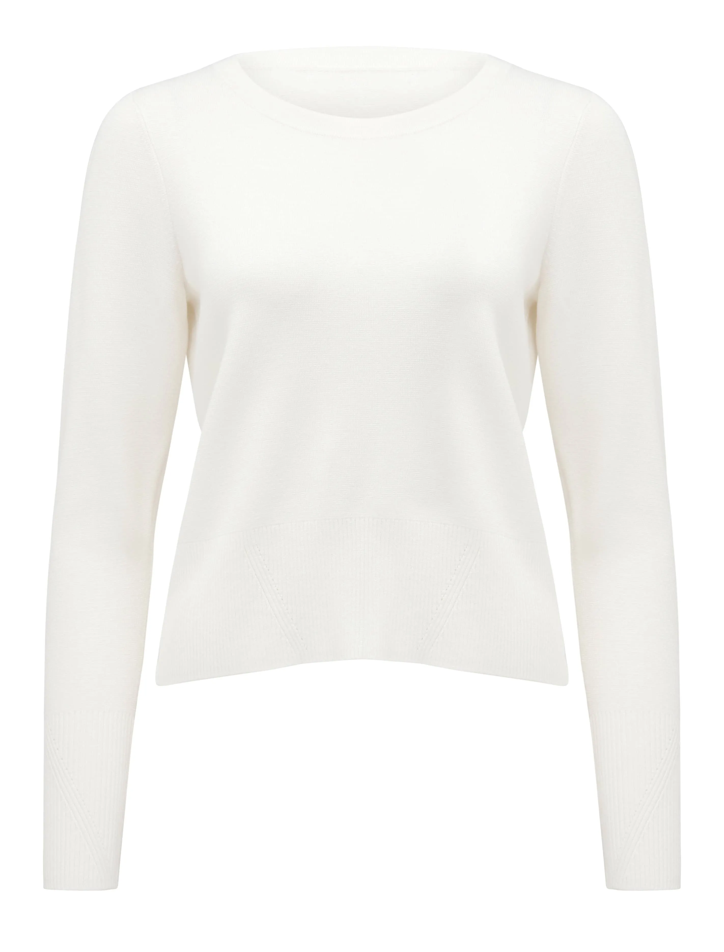 Paige Rib Trim Crew Neck Jumper