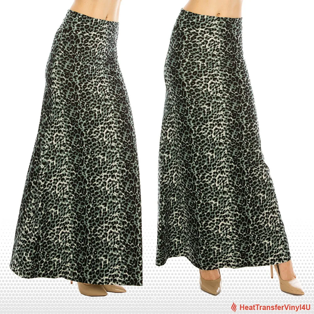 Patterned Fold Over Maxi Skirts