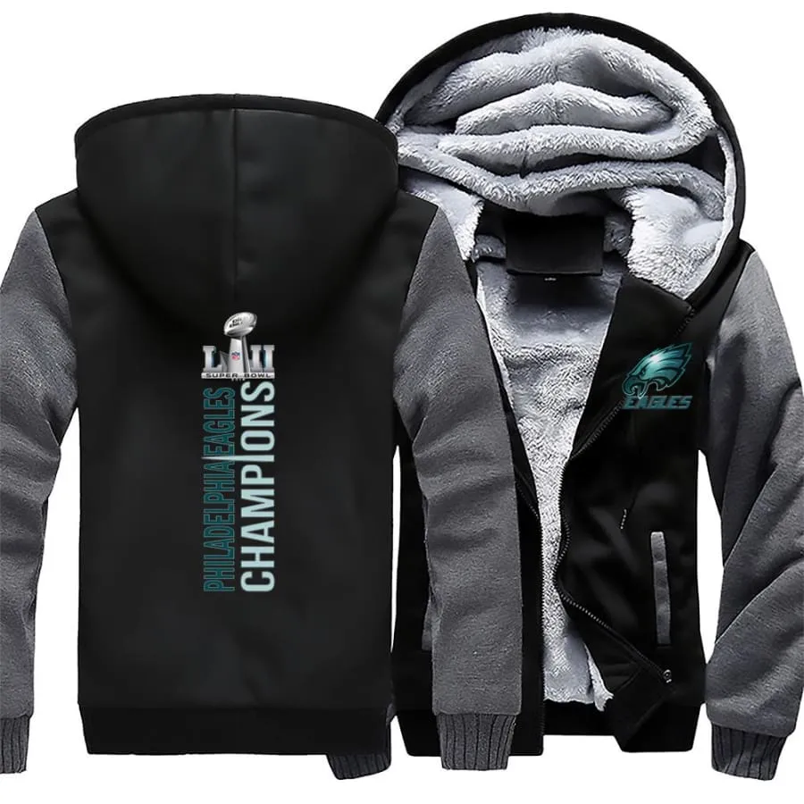 Philadelphia eagles Fans Jacket| eagles super bowl Fans Jacket Full-zip (4 Colors)