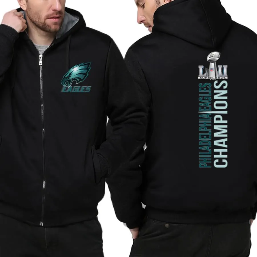 Philadelphia eagles Fans Jacket| eagles super bowl Fans Jacket Full-zip (4 Colors)