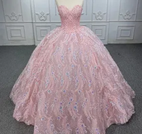 Pink Quinceanera Ball Gown Dress