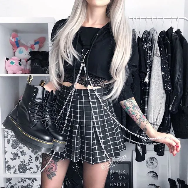 Plaid Tennis Skirt KF40049