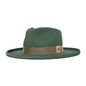 Polished Wide Brim Felt Fedora