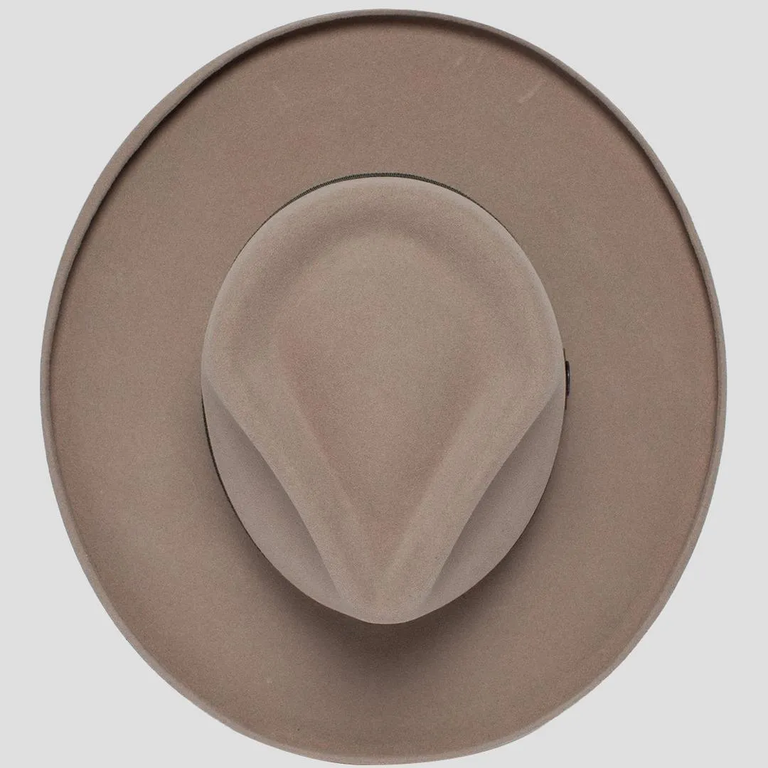 Polished Wide Brim Felt Fedora