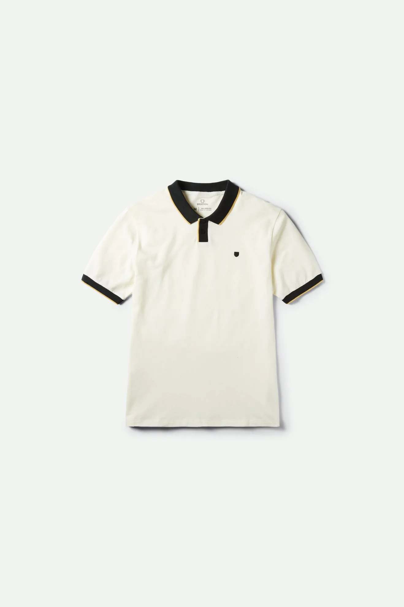 Proper S/S Polo Knit - Off White/Black