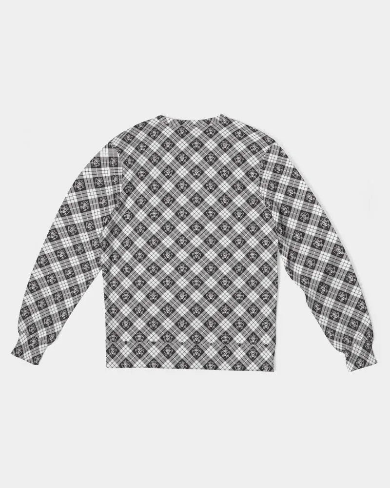 Punk Majesty Tartan Men's Classic French Terry Crewneck Pullover