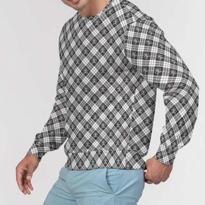 Punk Majesty Tartan Men's Classic French Terry Crewneck Pullover