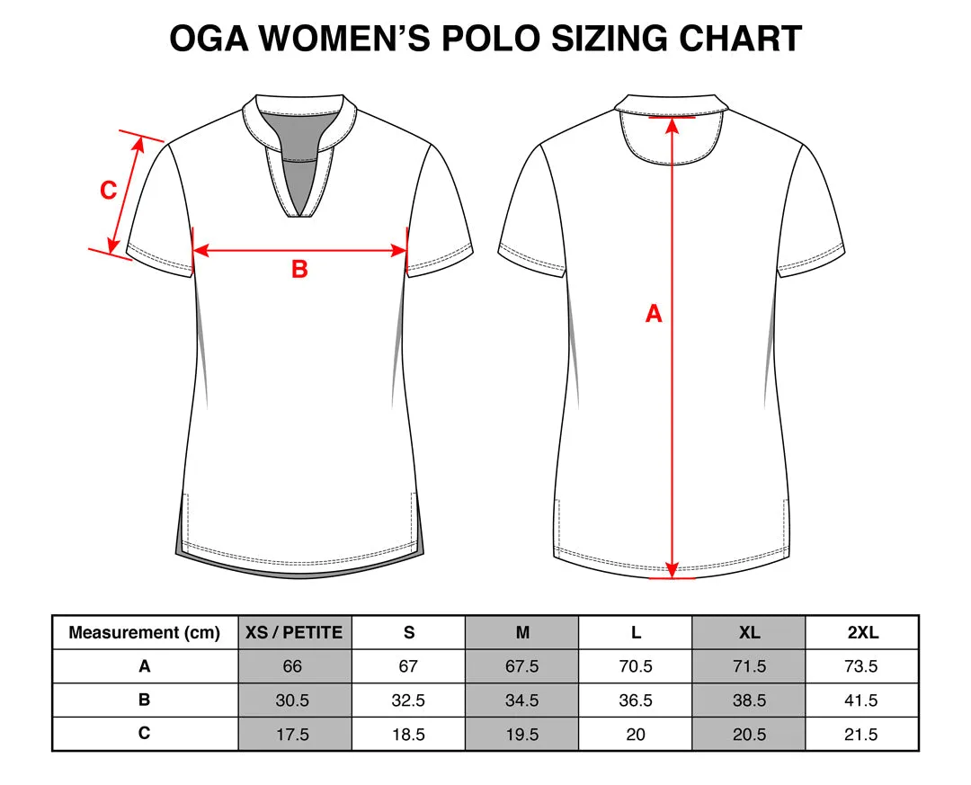 "Silver Mint Bloom" - OGA Women's Polo - Silver / Neon Mint