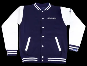 Rays The Concept is Racing Varsity Jacket - Oxford Navy / White