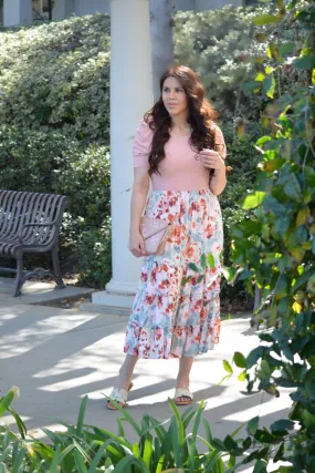 Rebecca Watercolor Skirt