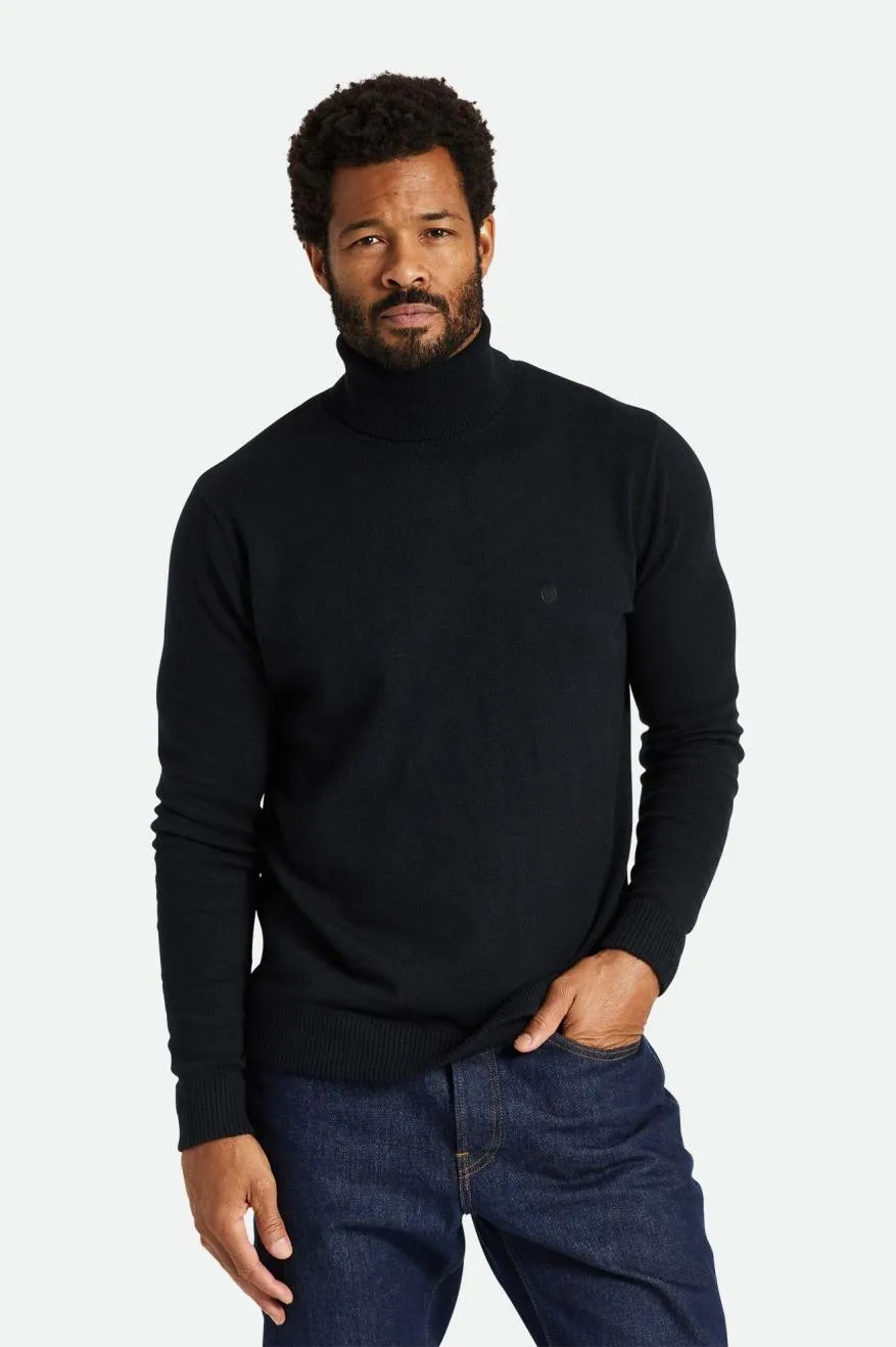 Reserve Cashmere L/S Turtleneck - Black