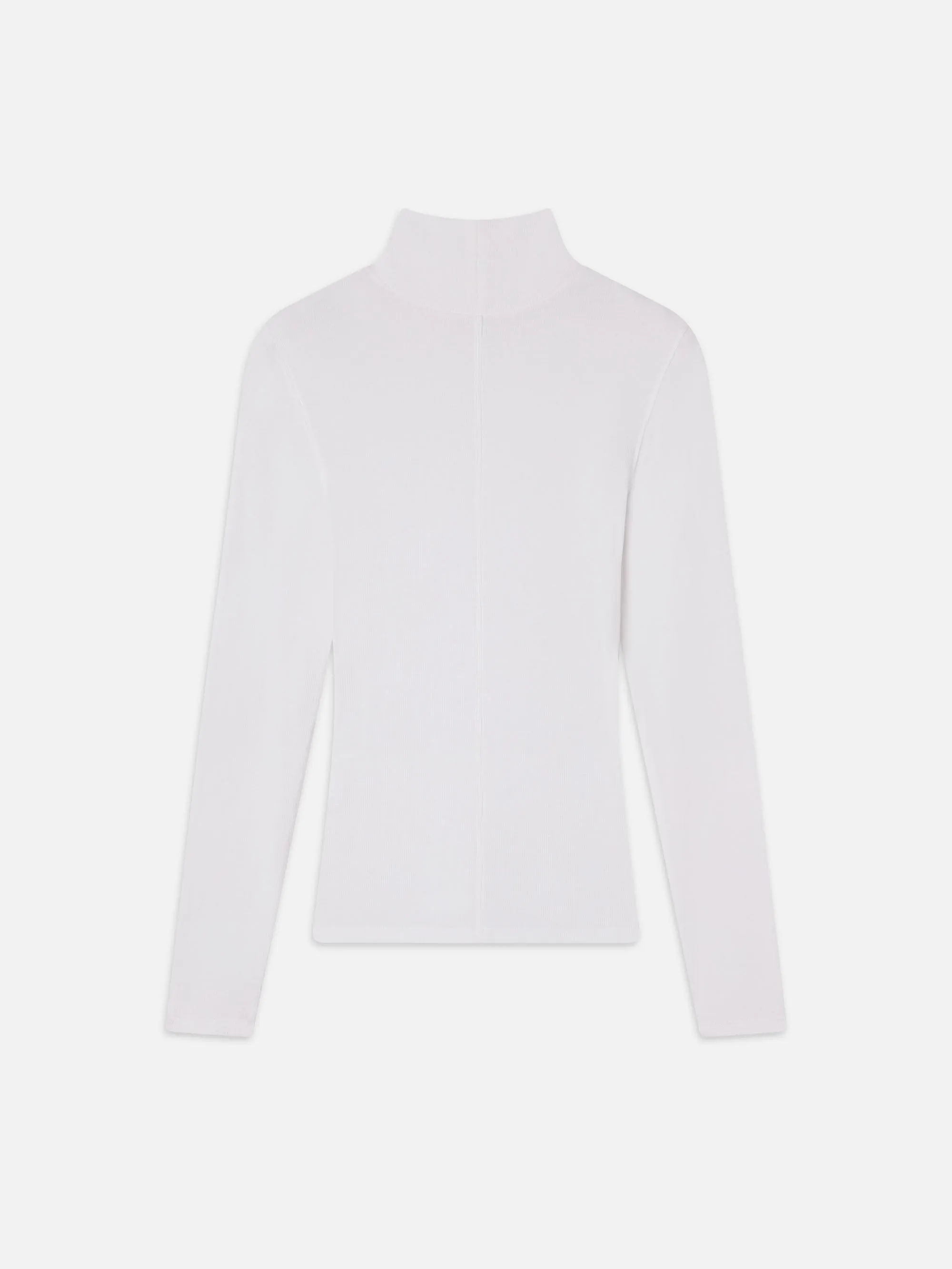 Rib Turtleneck -- White