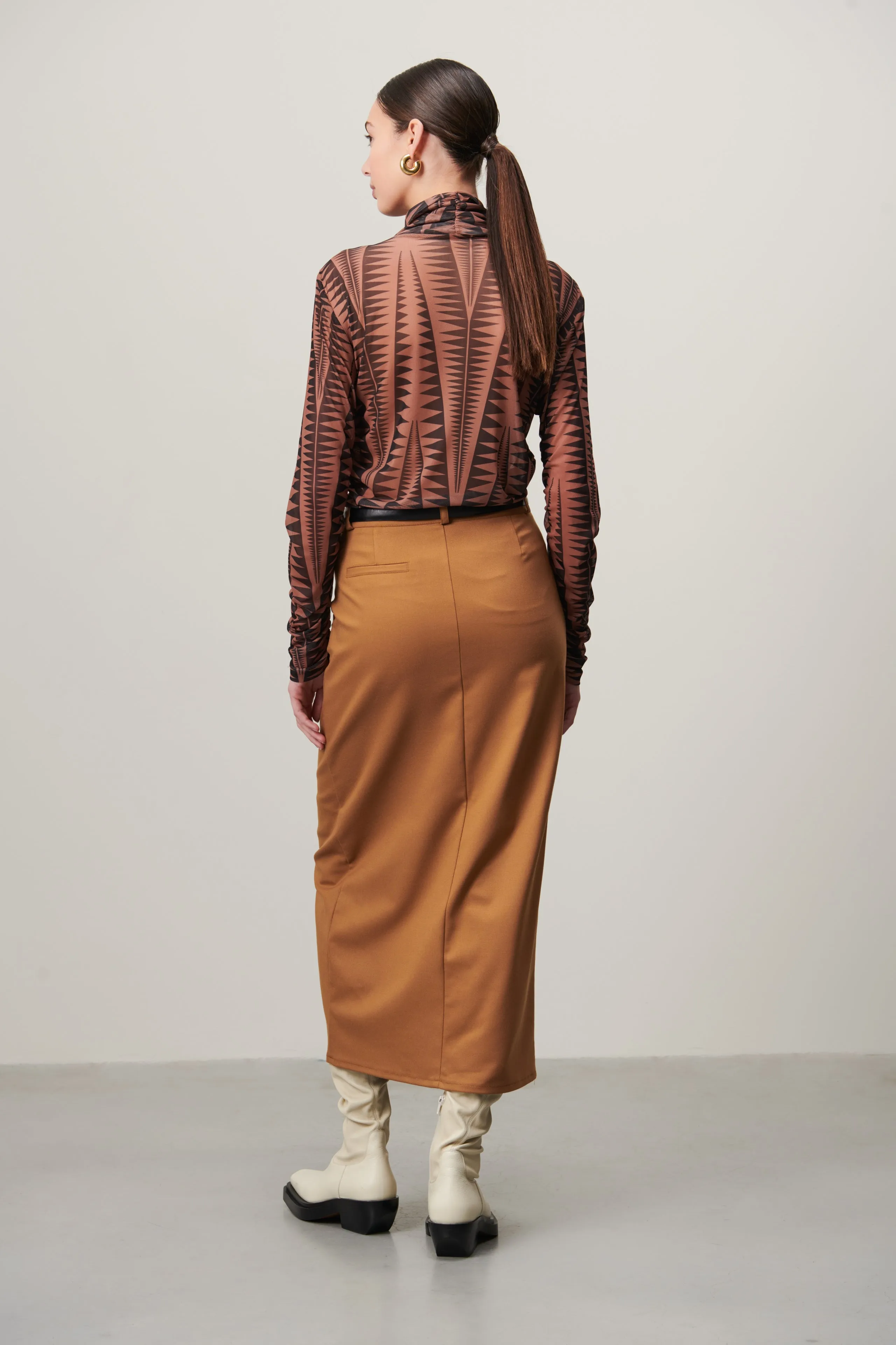 Rill Skirt | Caramel