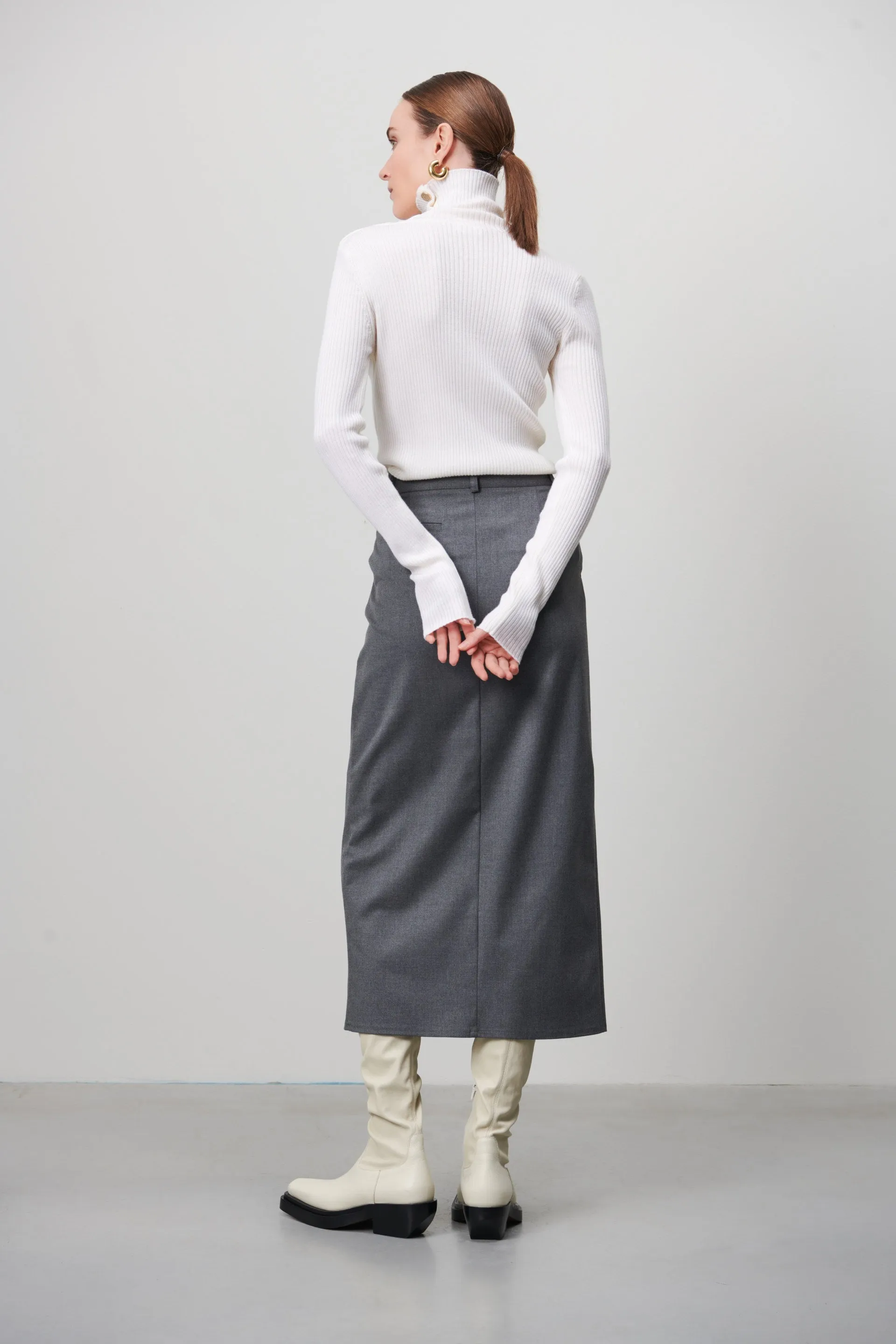 Rill Skirt | Dark Grey