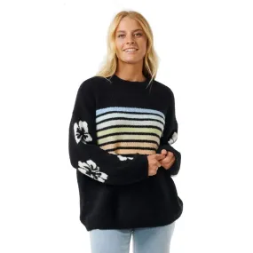 Rip Curl High Tide Hibiscus Stripe Crew Jumper