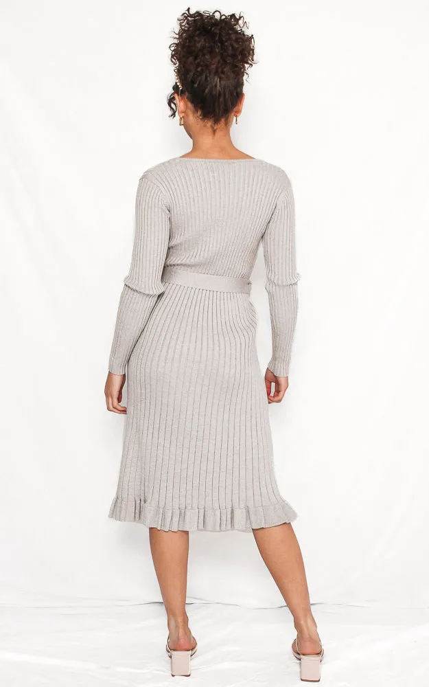 Rosetta Knit Dress - Grey