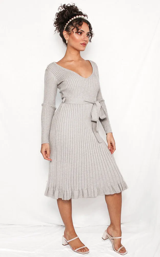 Rosetta Knit Dress - Grey