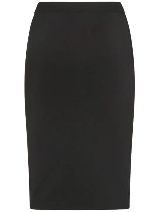 Saint Laurent   Viscose blend pencil skirt 