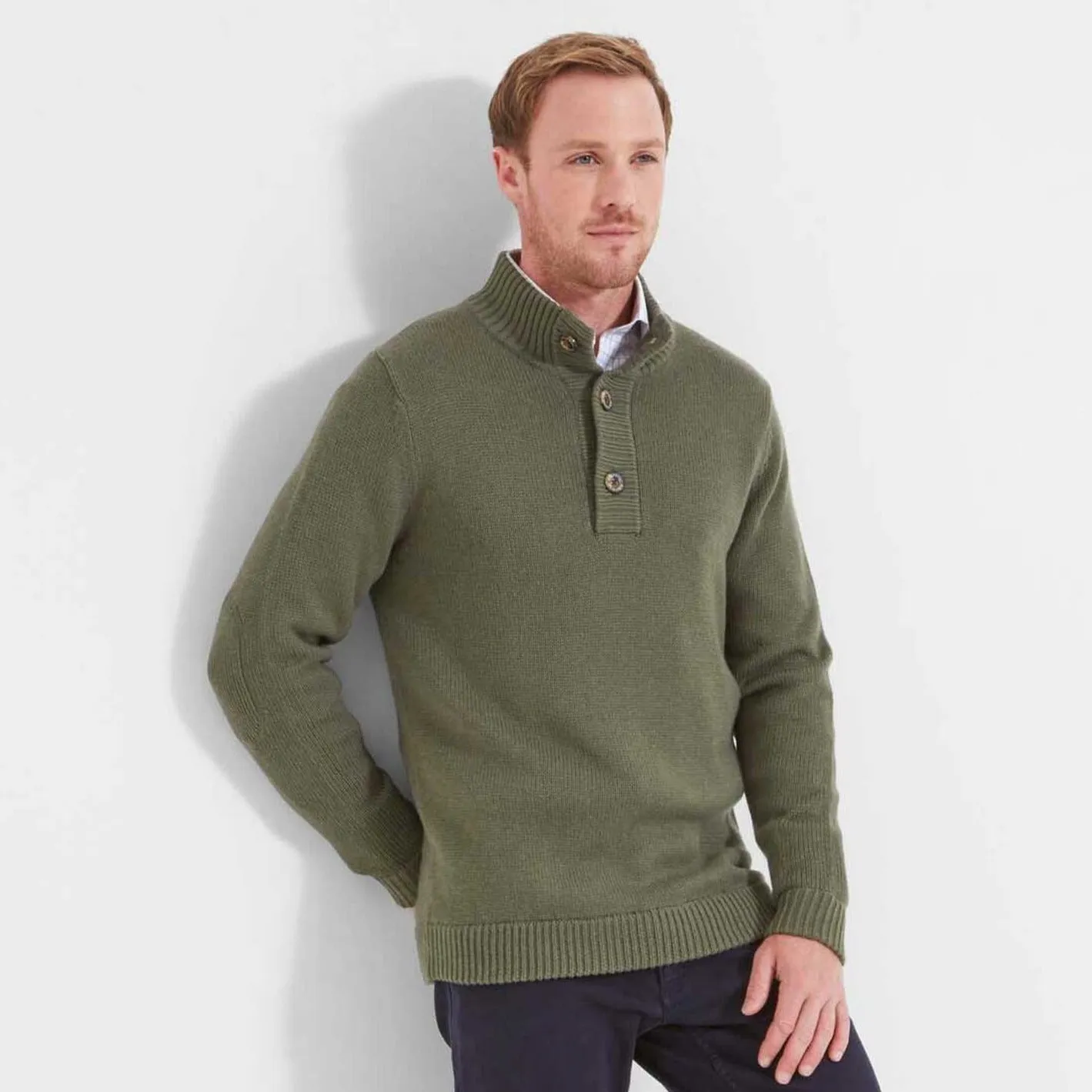 Schoffel Mens Kenmore Lambswool Mix Jumper