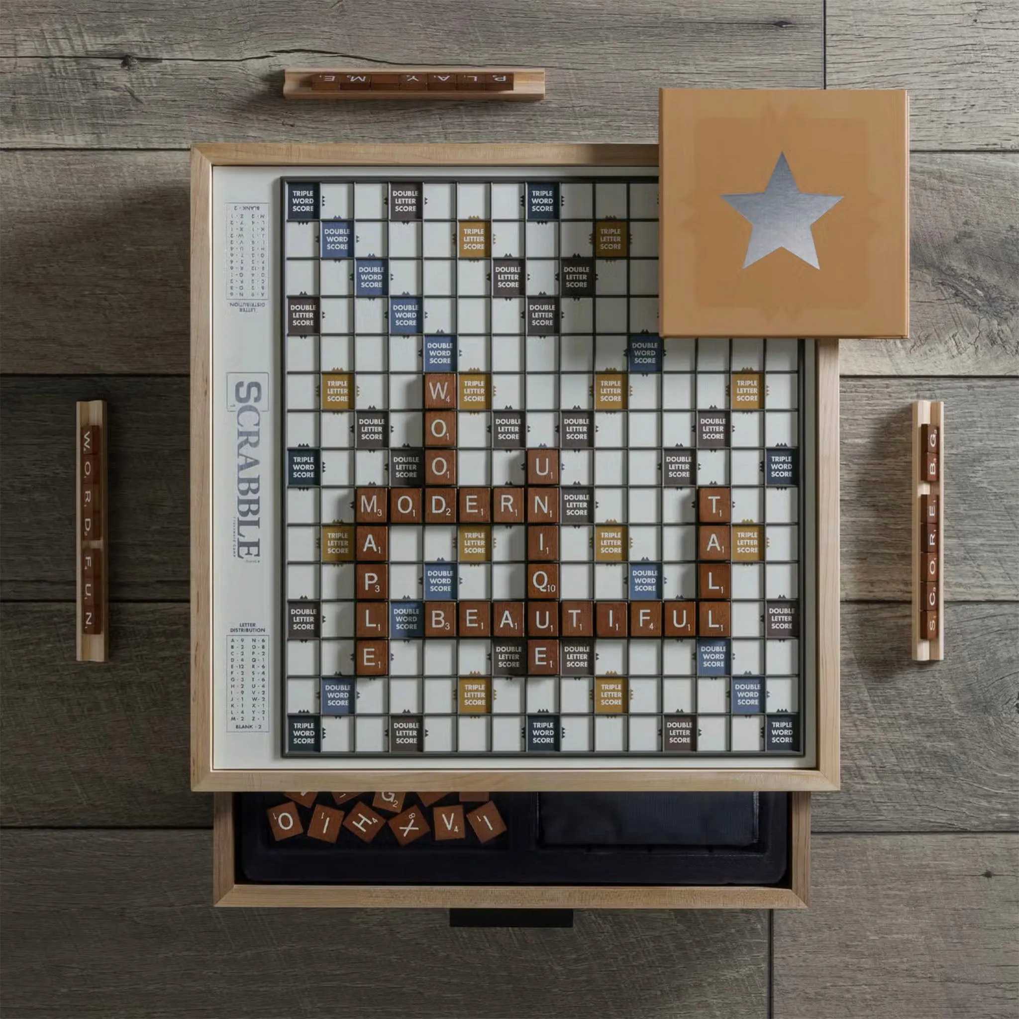 Scrabble Luxe with Rotating Gameboard