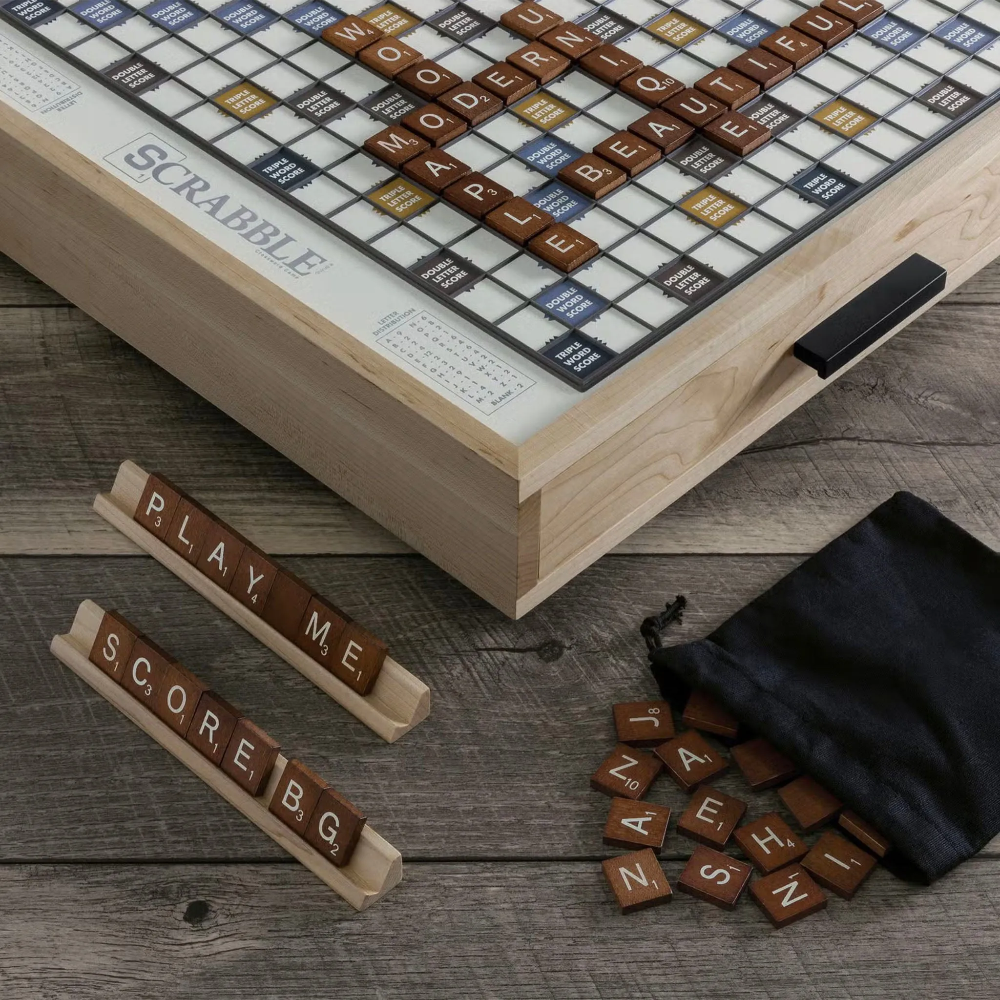 Scrabble Luxe with Rotating Gameboard