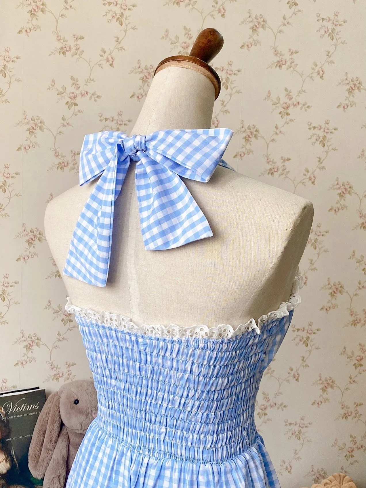 Sea Kissed Sailor Gingham Bodysuit Dress