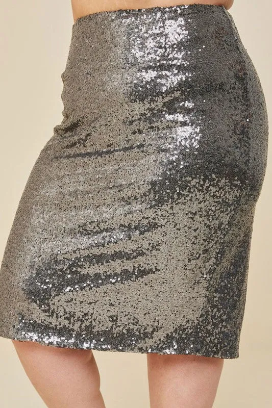 Shine With You Sequin Skirt