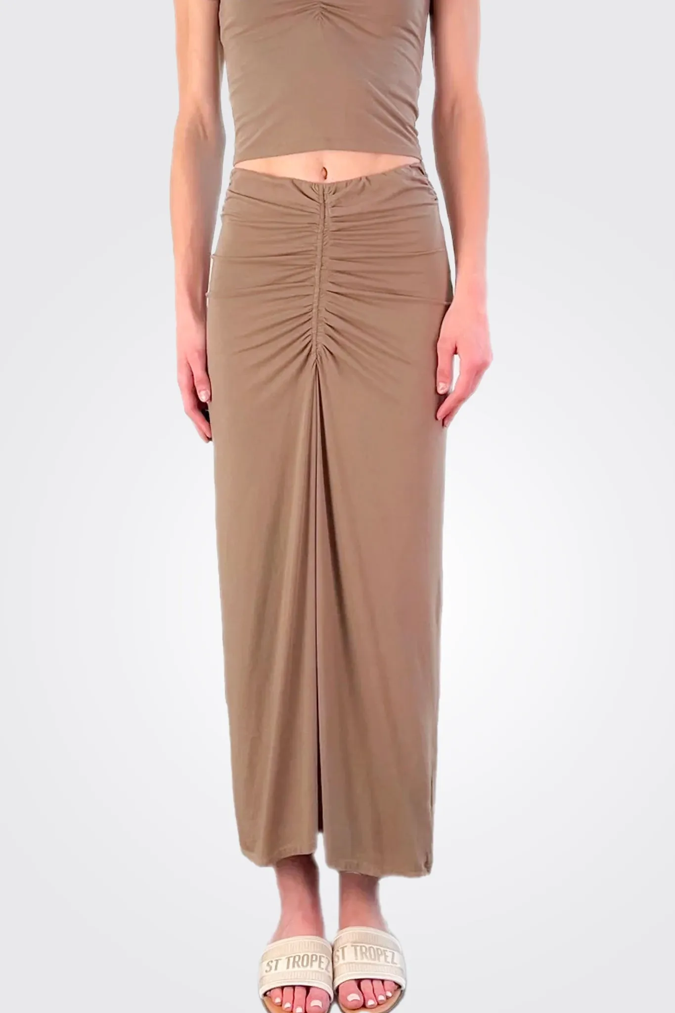 Shirred Maxi Skirt- Hazel