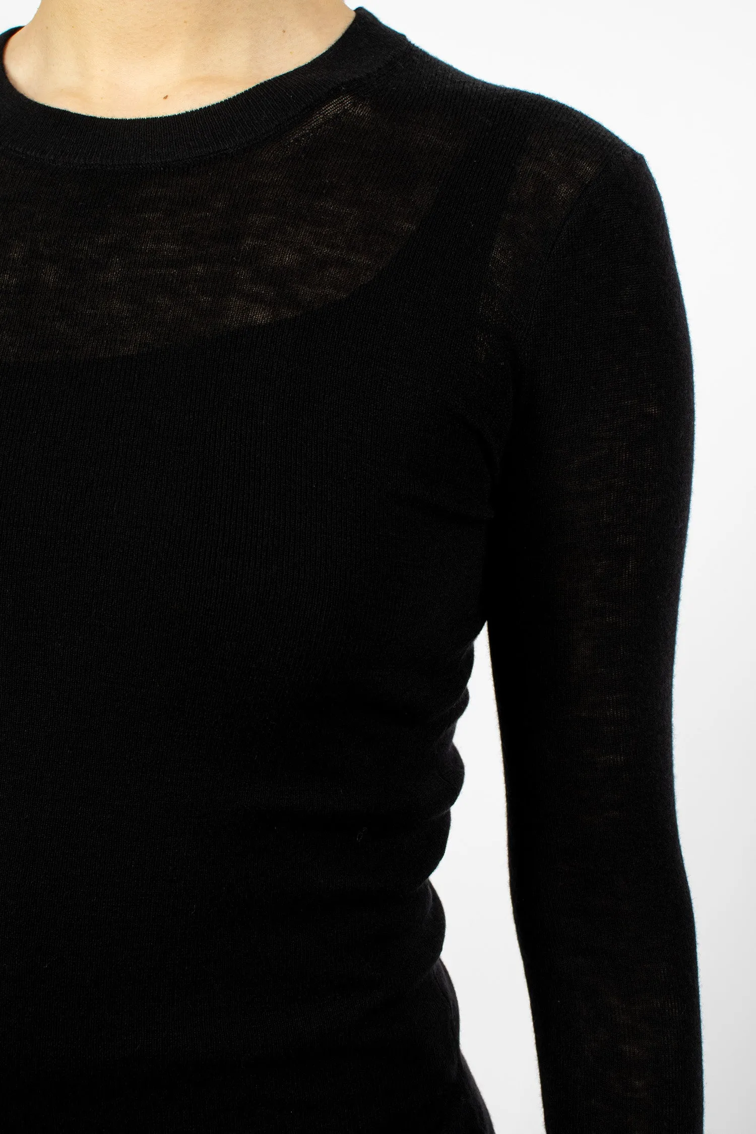 Skinny Crew Neck Black