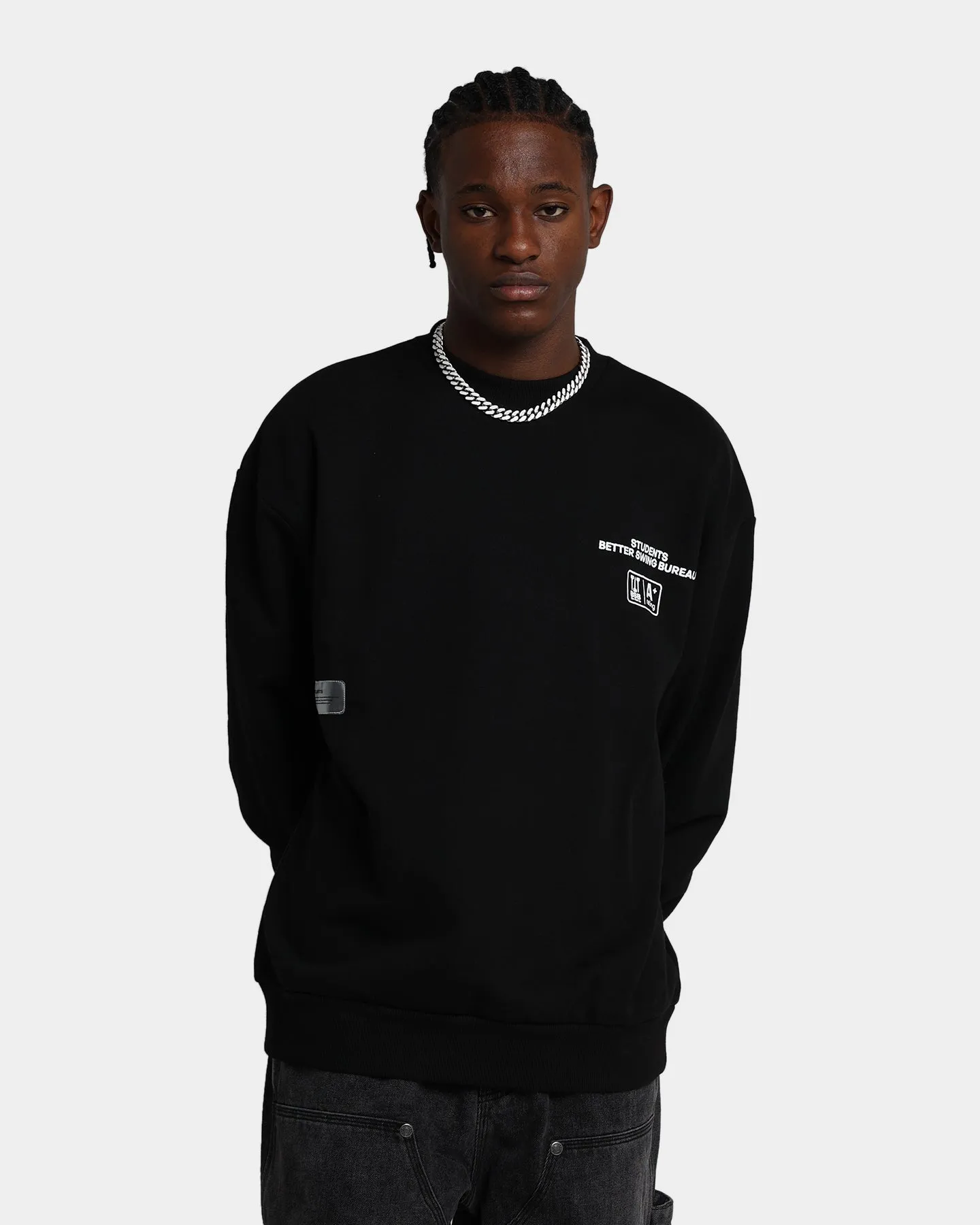 Students Golf Better Swing Bureau Crewneck Black