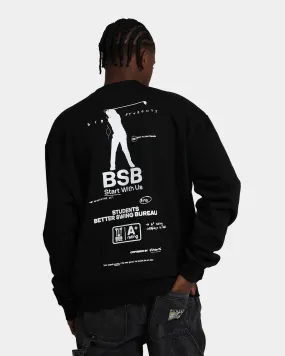 Students Golf Better Swing Bureau Crewneck Black