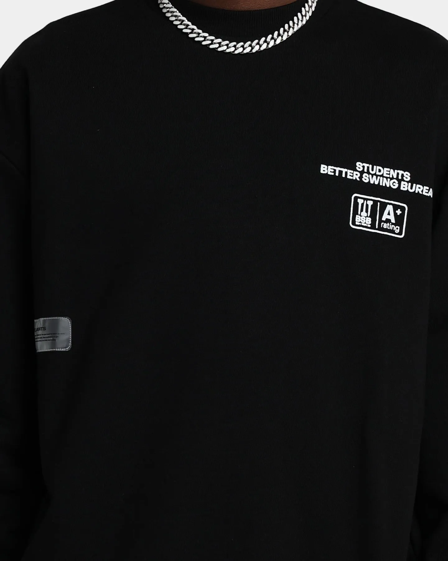 Students Golf Better Swing Bureau Crewneck Black