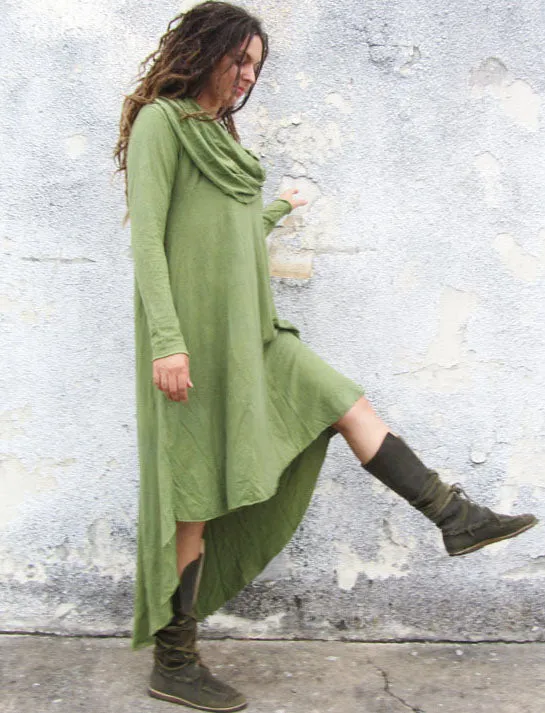 Super Cowl Mullet Wanderer Short Dress