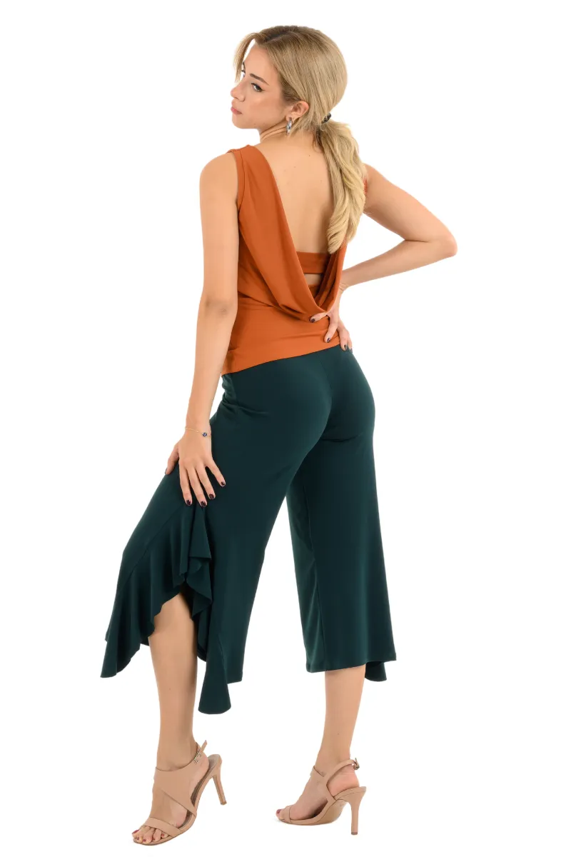 Tango Top With Draped Back