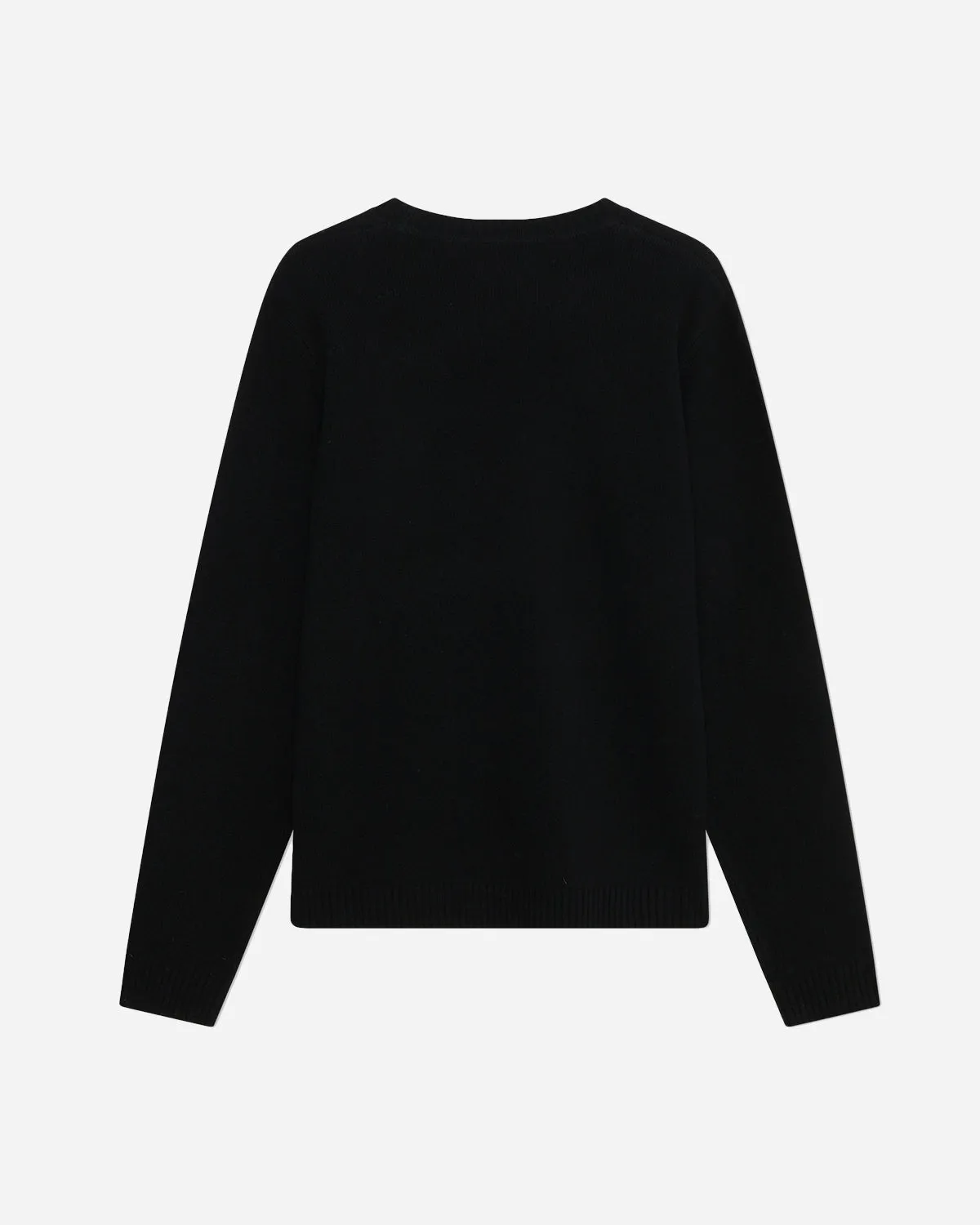 Tay AA CS patch lambswool jumper - Black coffee