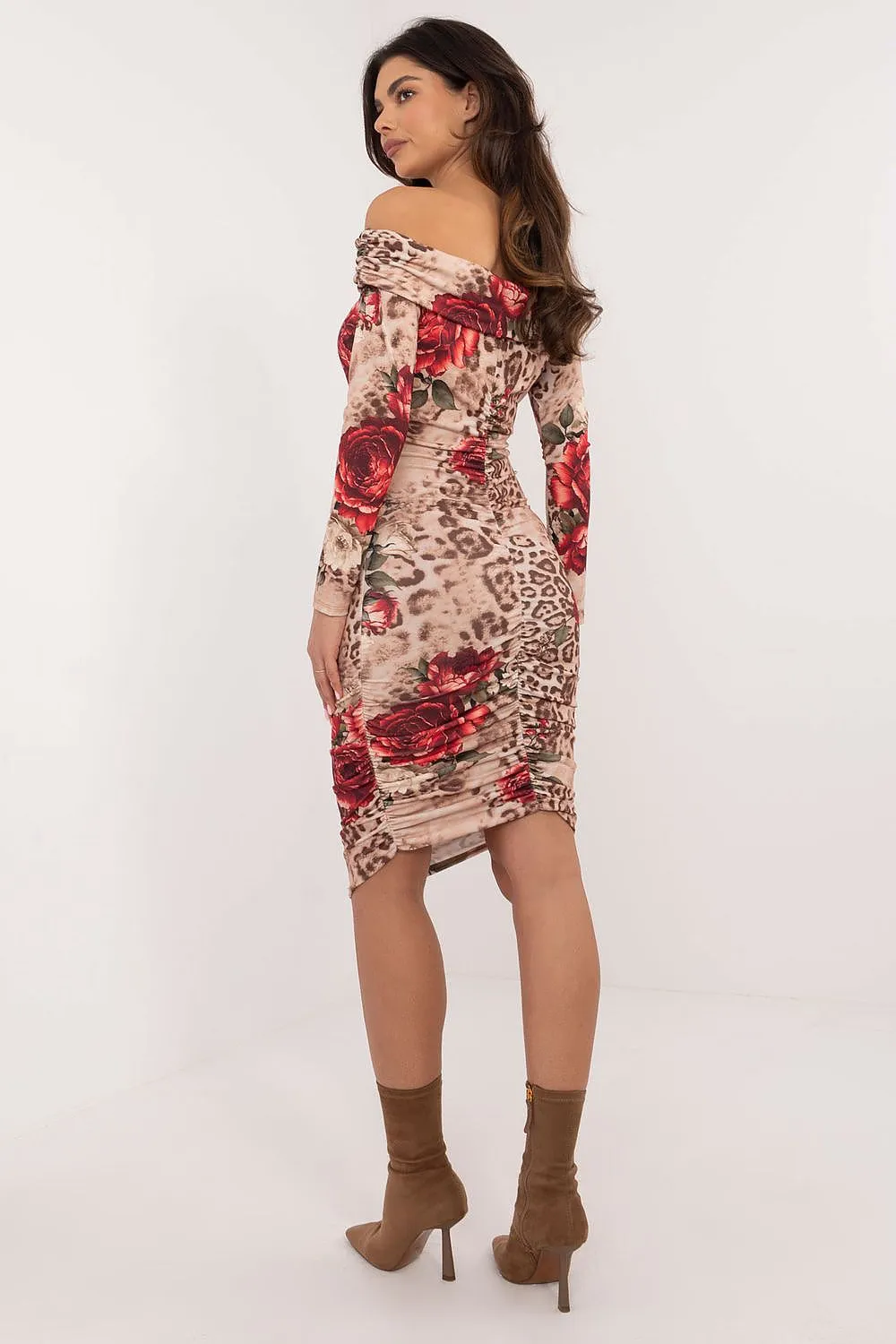 TEEK - Floral Feast Off Shoulder Evening Dress