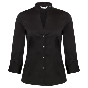 The Amy Classic Blouse - Black