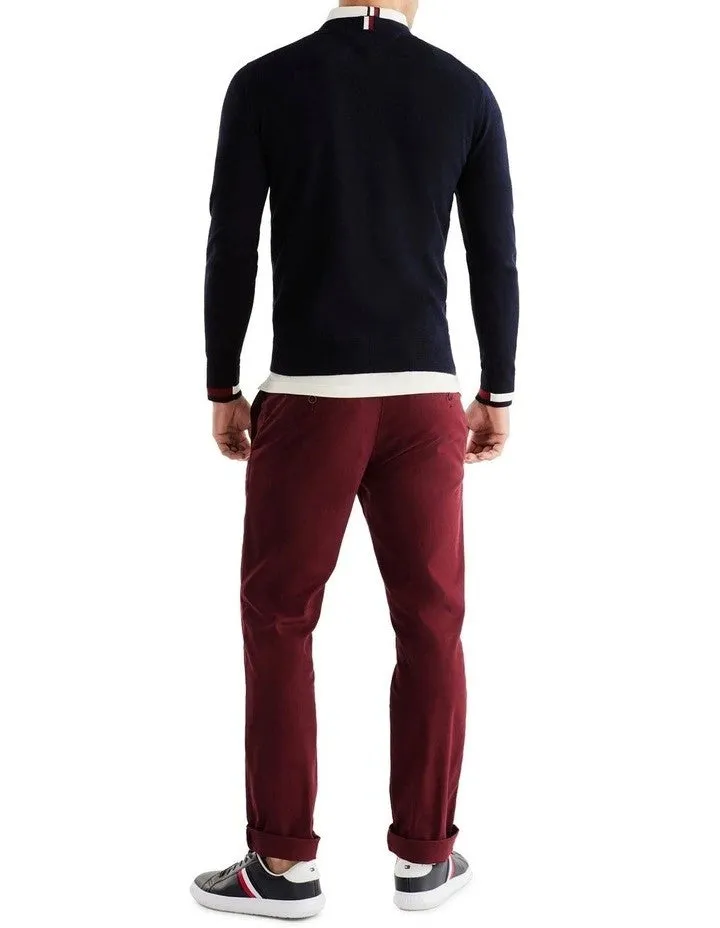 Tommy Hilfiger - Flag Cuff Crew Neck Jumper - Desert Sky