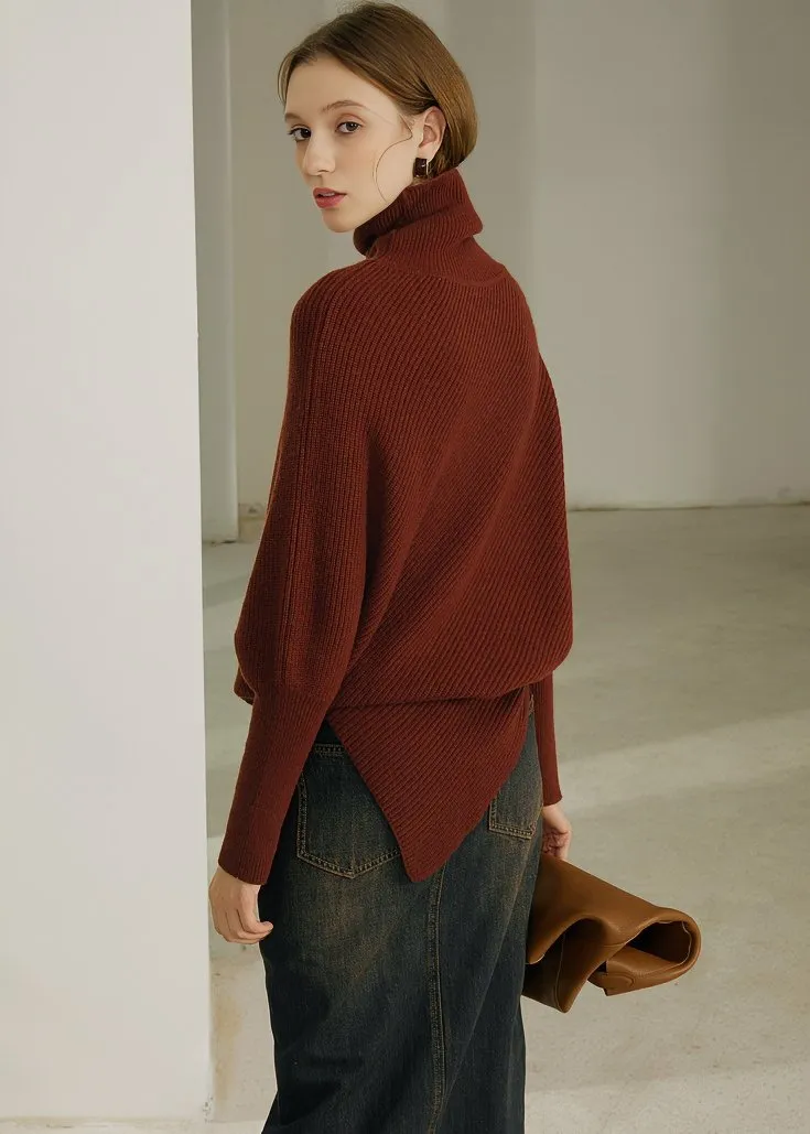 TURTLENECK IRREGULAR SWEATER