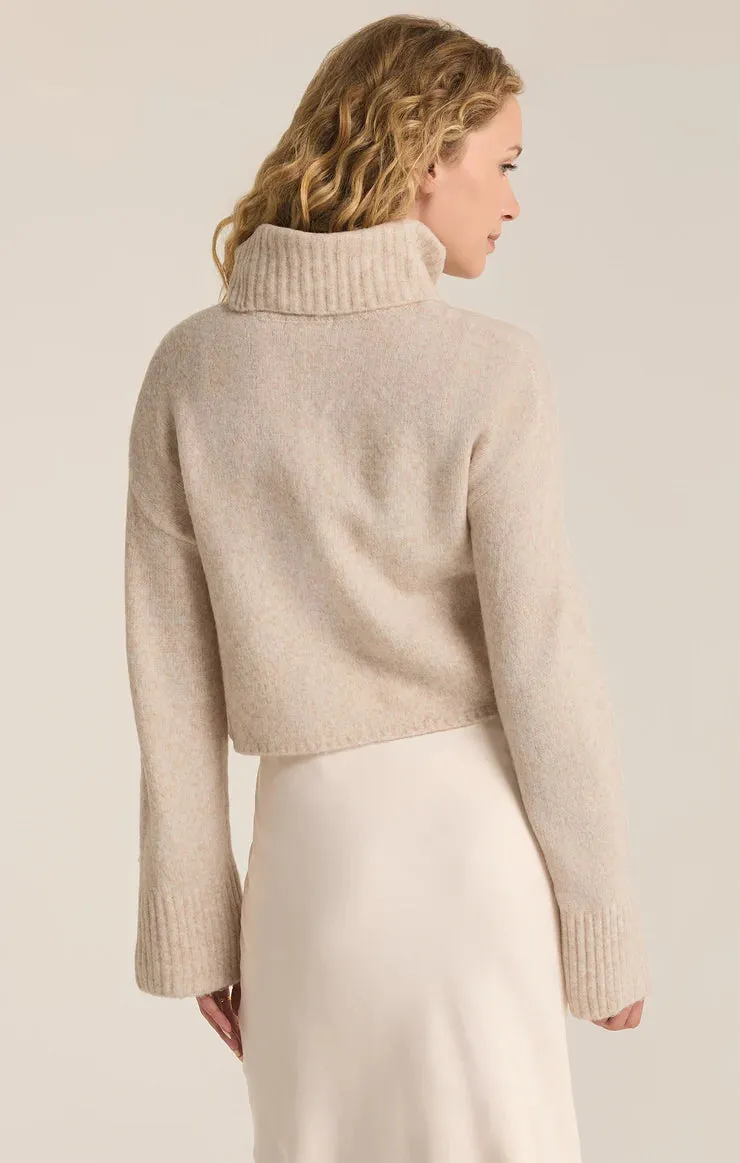 Ursa Sweater Top - Light Oatmeal Heather