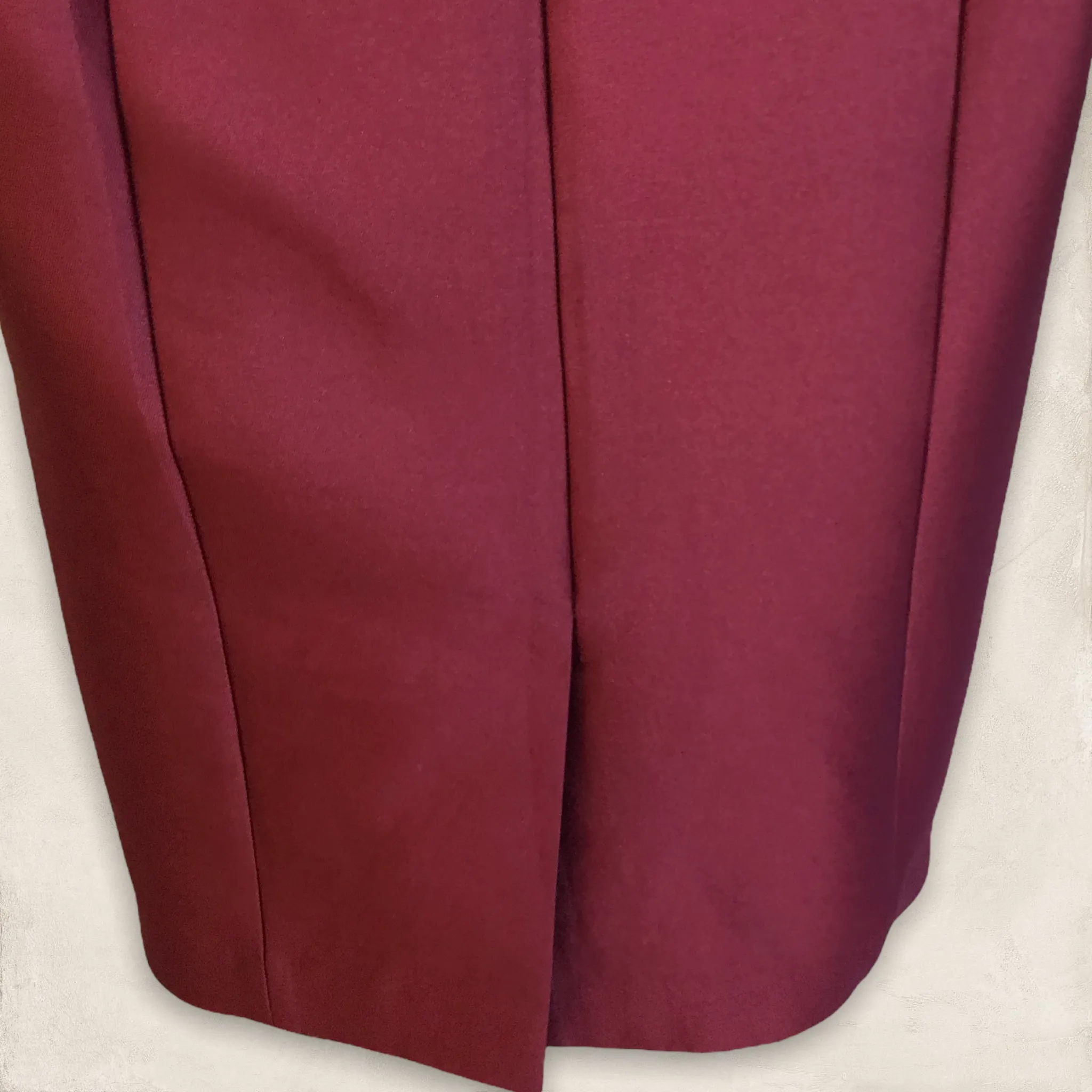 Veni Infantino for Ronald Joyce Women's Claret Satin Pencil Dress UK 8 US 4 EU 36 IT 40