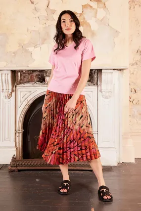 Vivant Pleated Skirt Orange