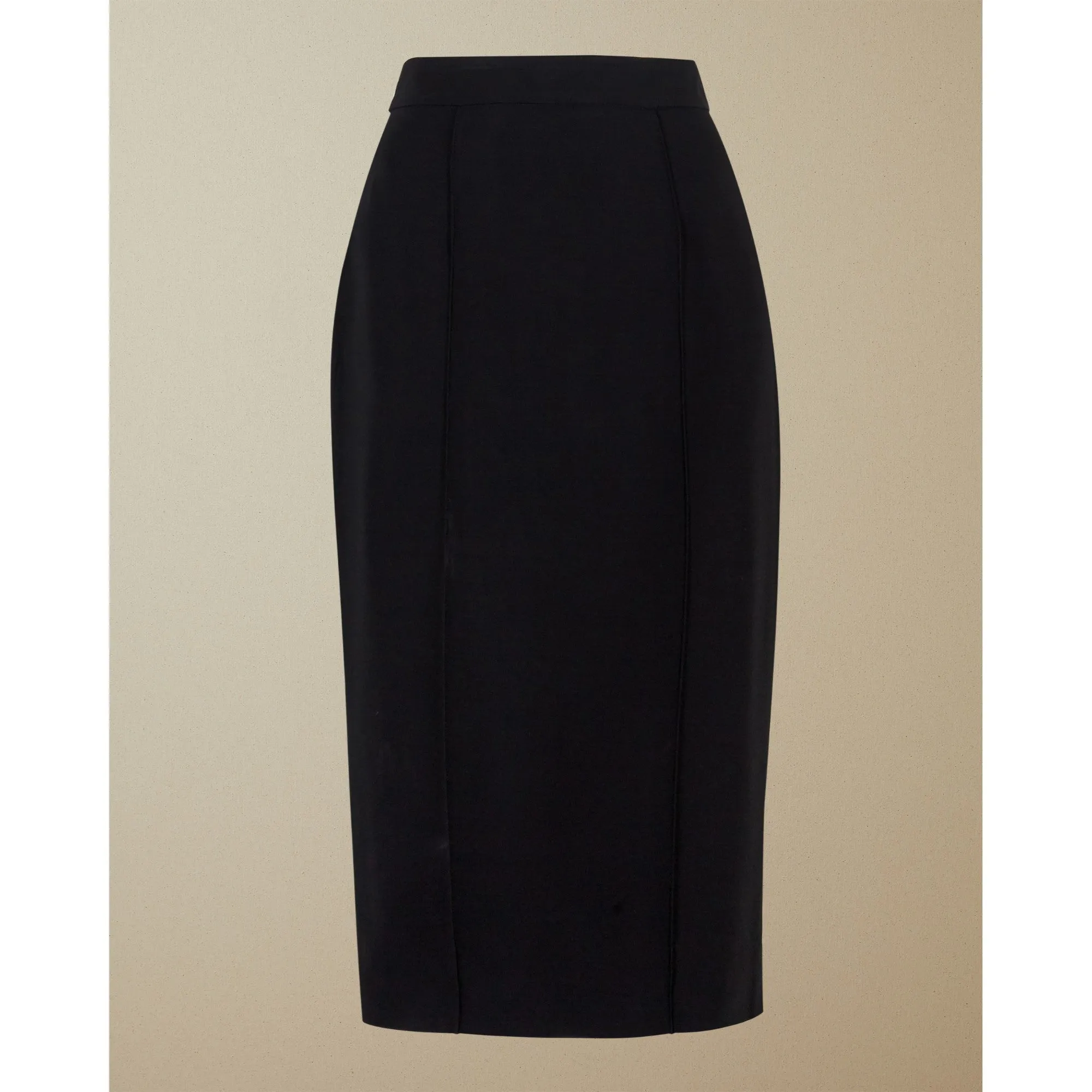 Women Raees-Pintuck Detail Pencil Skirt - Black