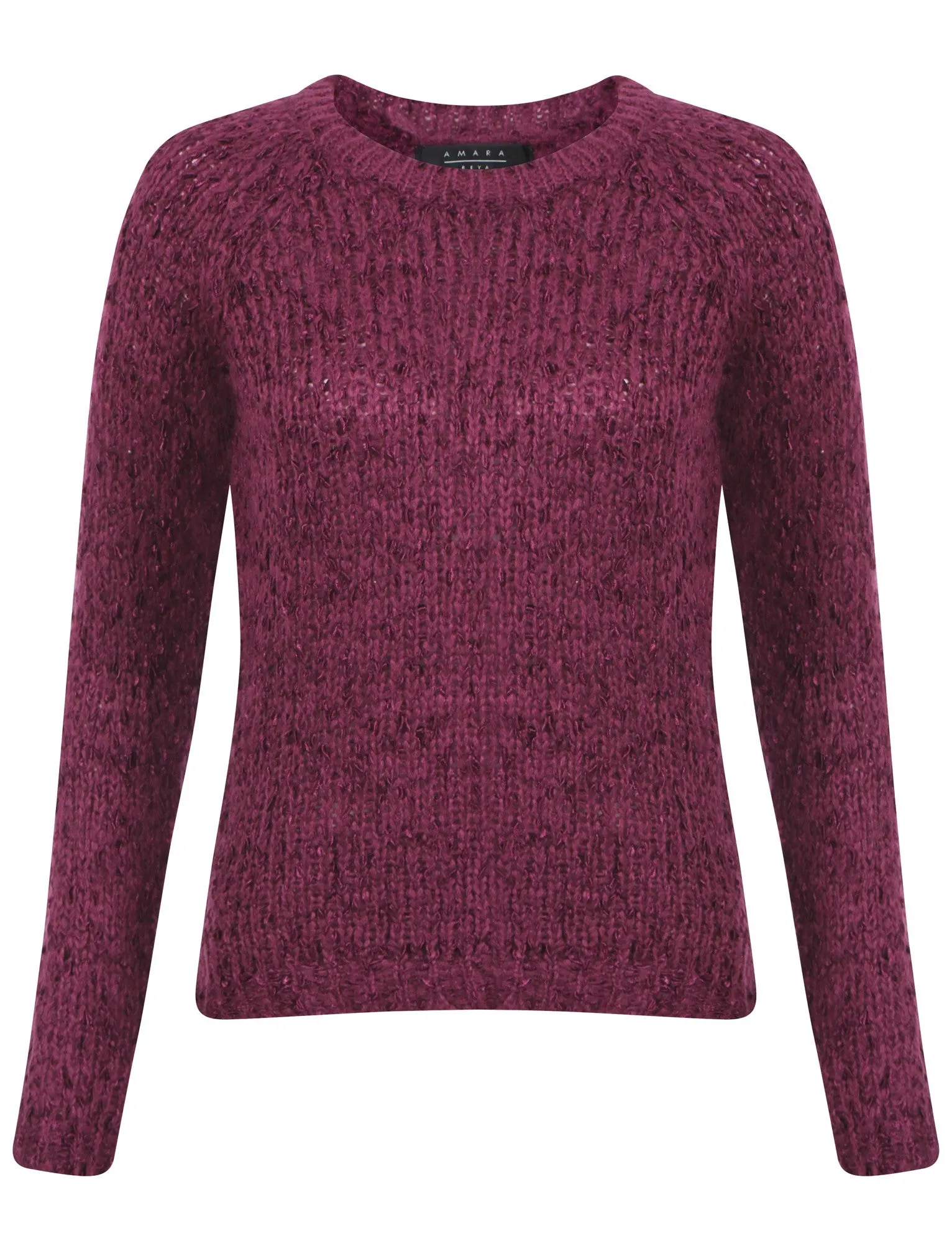 Womens Amara Reya Tulip Purple Crew Neck Jumper