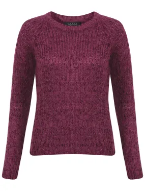 Womens Amara Reya Tulip Purple Crew Neck Jumper