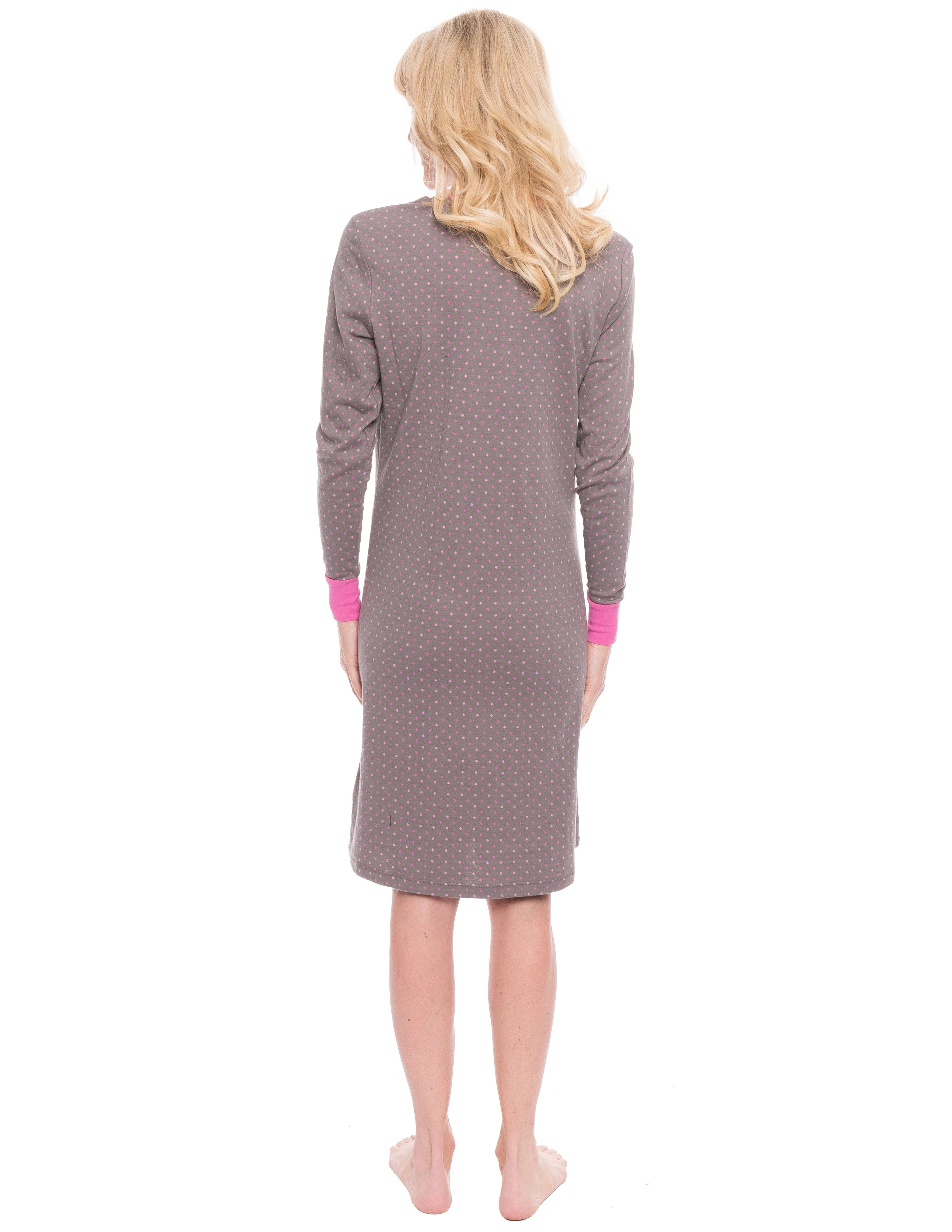 Women's Double Layer Knit Jersey Sleep Dress