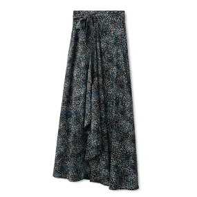 Wrap Tie Skirt Print  IN: Multi Print