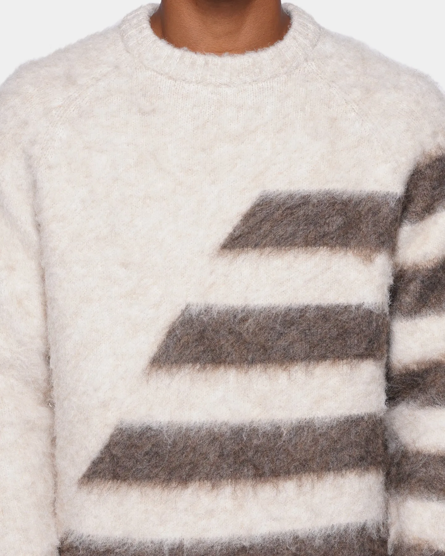 XXIII Arturo Mohair Stripe Jumper Cream