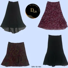 Y2K Violet & Midnight Poly Skirt Duo – Edgy & Elegant (GRV-10-164)